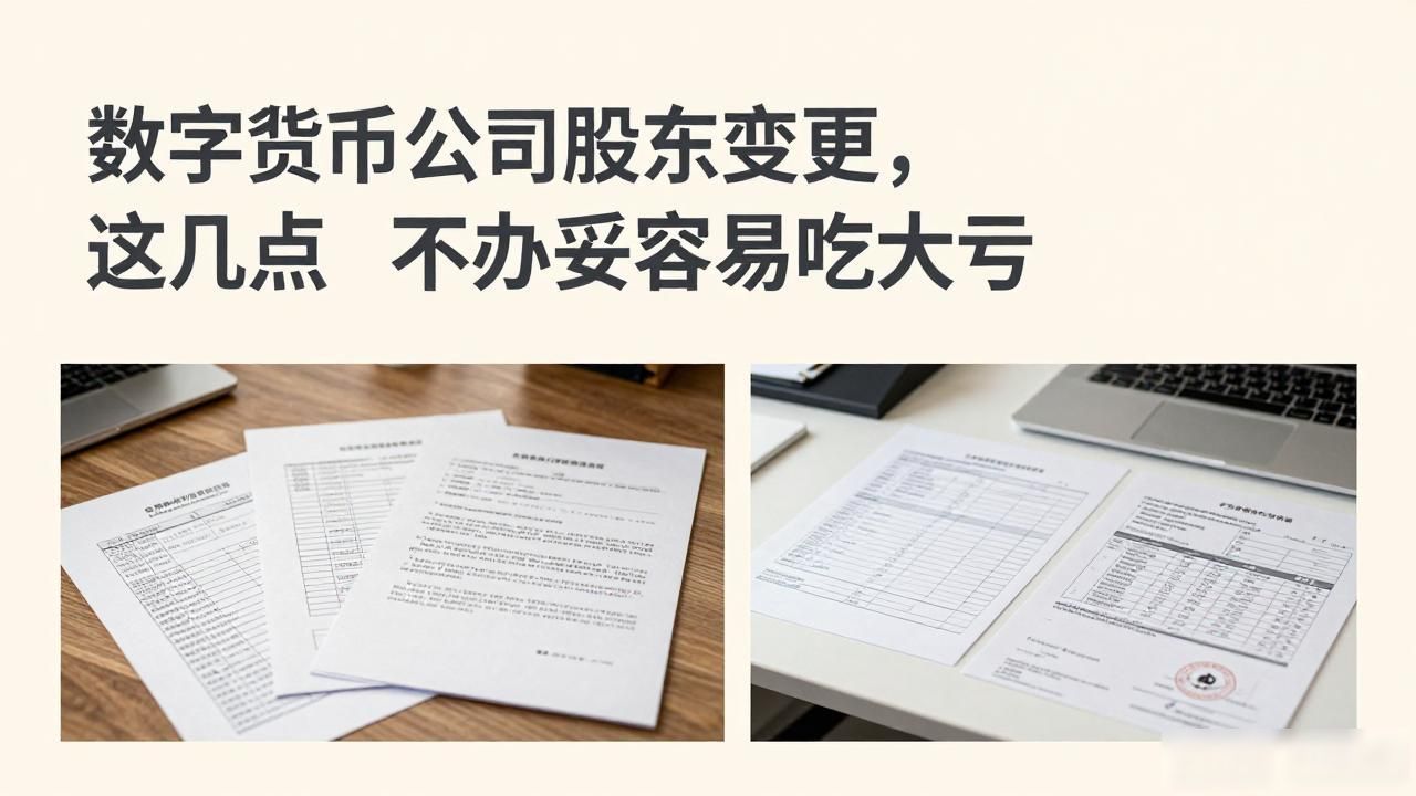 数字货币公司股东变更,这几点不办妥容易吃大亏