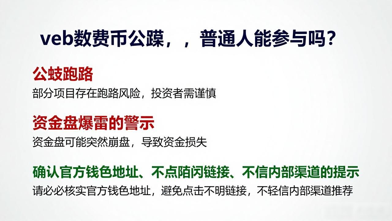 veb数字货币公蓦,普通人能参与吗?