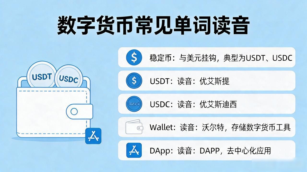 数字货币常见单词怎么读?一文搞定