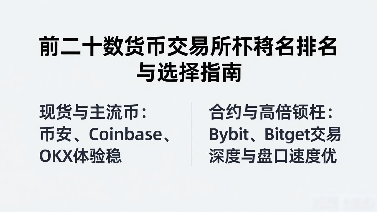 前二十数字货币交易所排名与选择指南