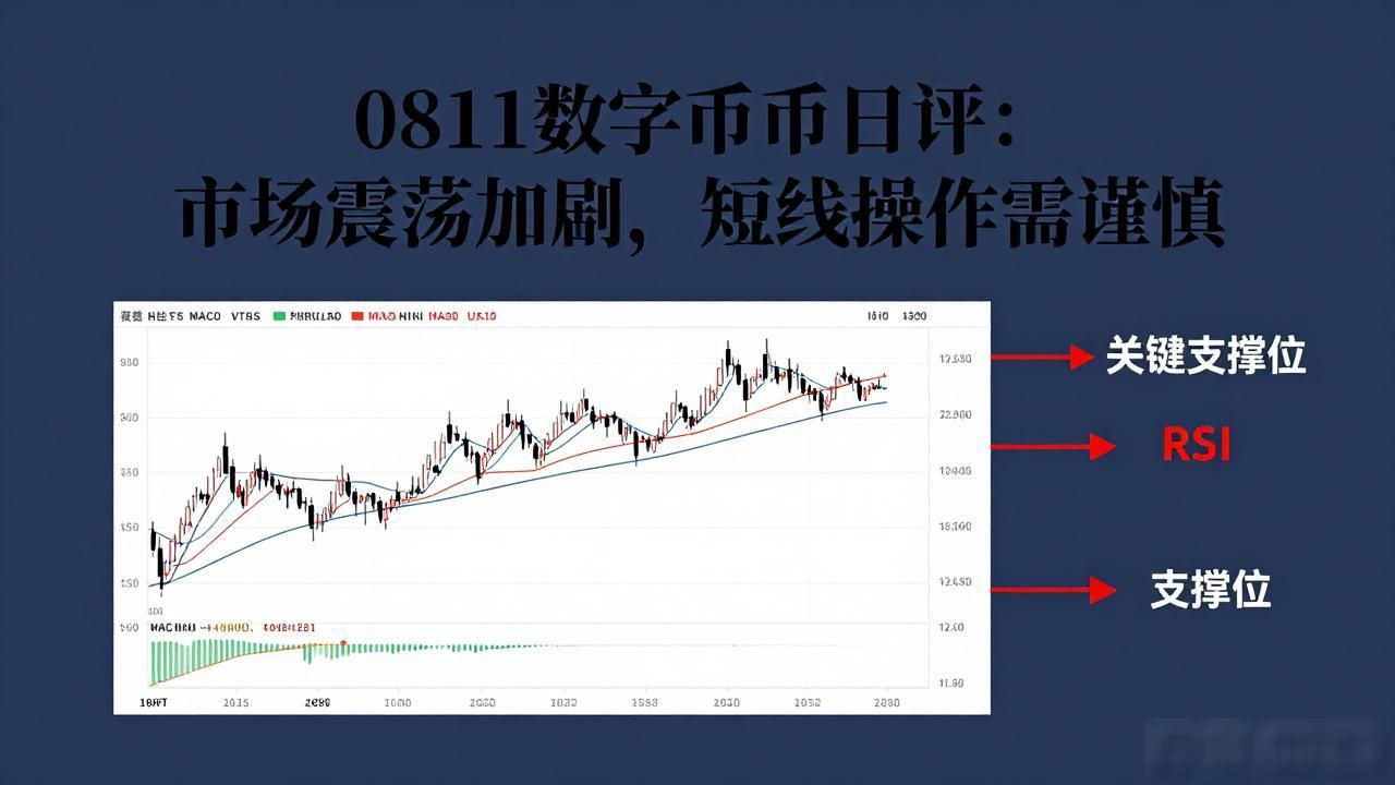 0811数字货币日评:市场震荡加剧,短线操作需谨慎