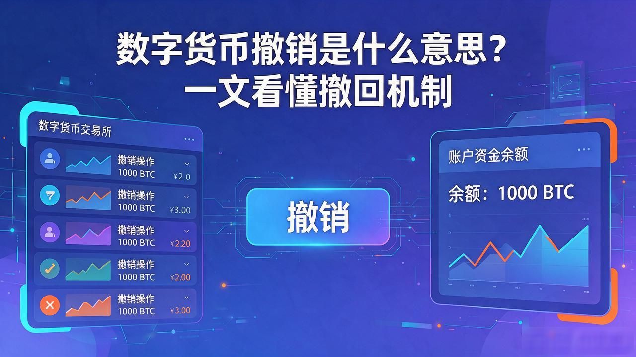 数字货币撤销是什么意思?一文看懂撤回机制