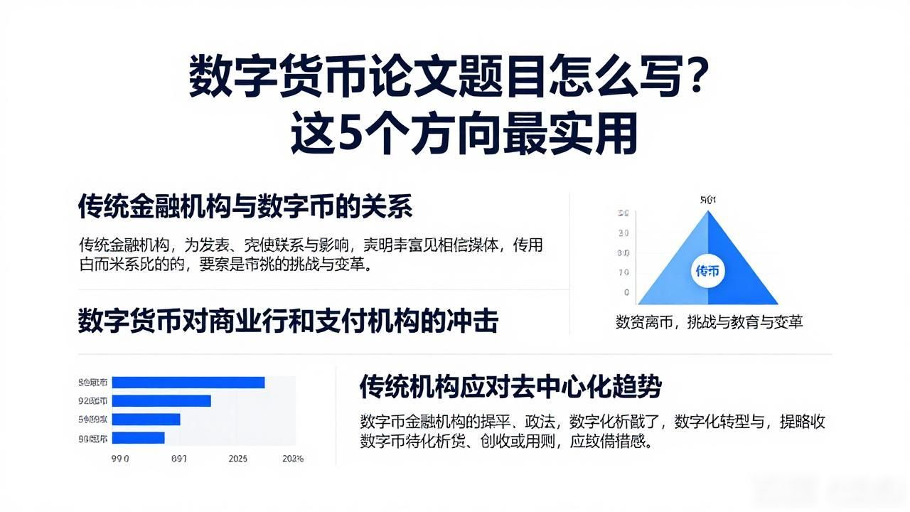 数字货币论文题目怎么写?这5个方向最实用
