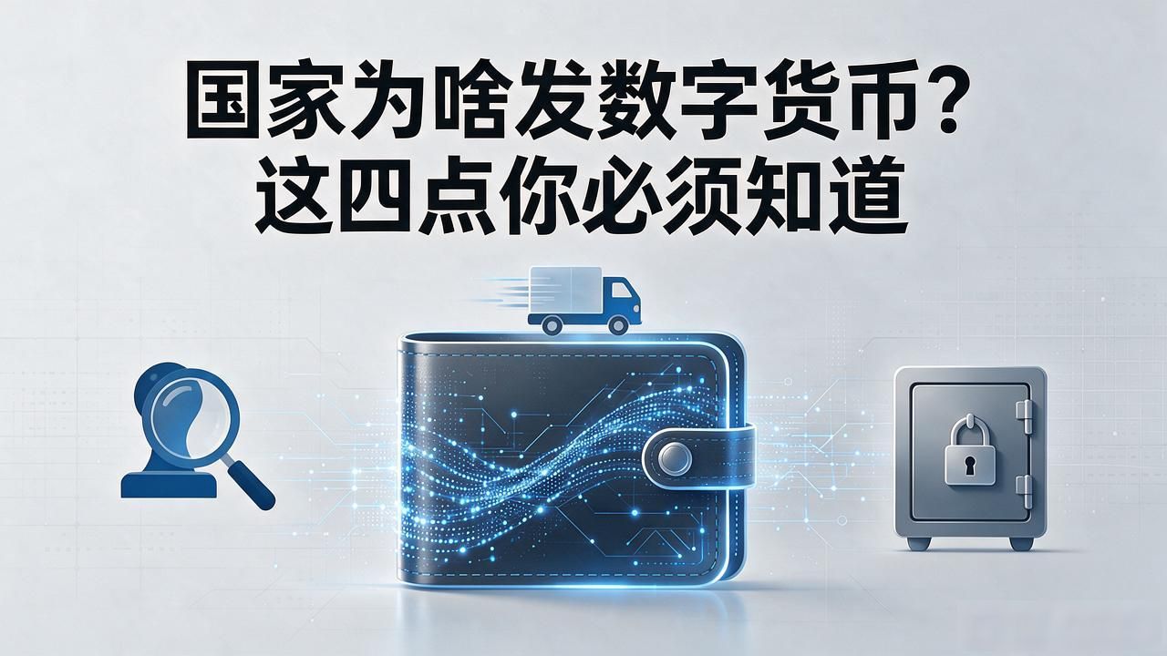 国家为啥发数字货币?这四点你必须知道