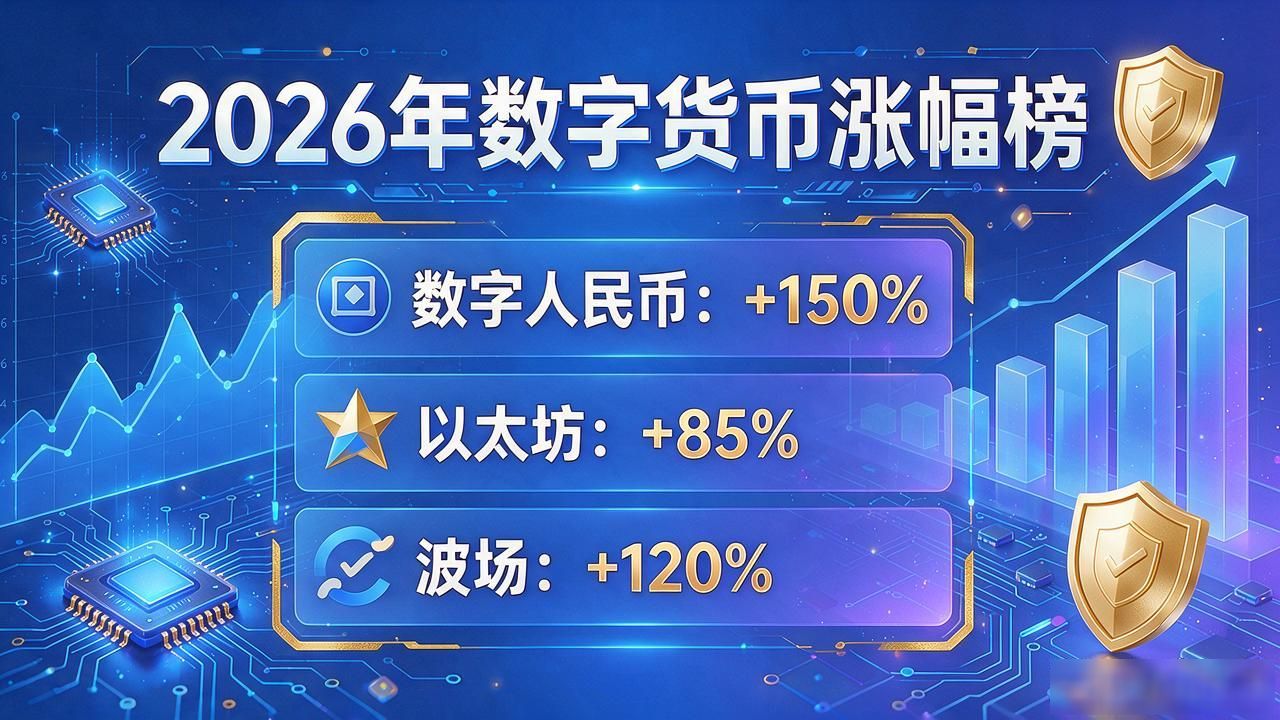 2026年数字货币涨幅榜出炉,这些币种翻了多少倍?