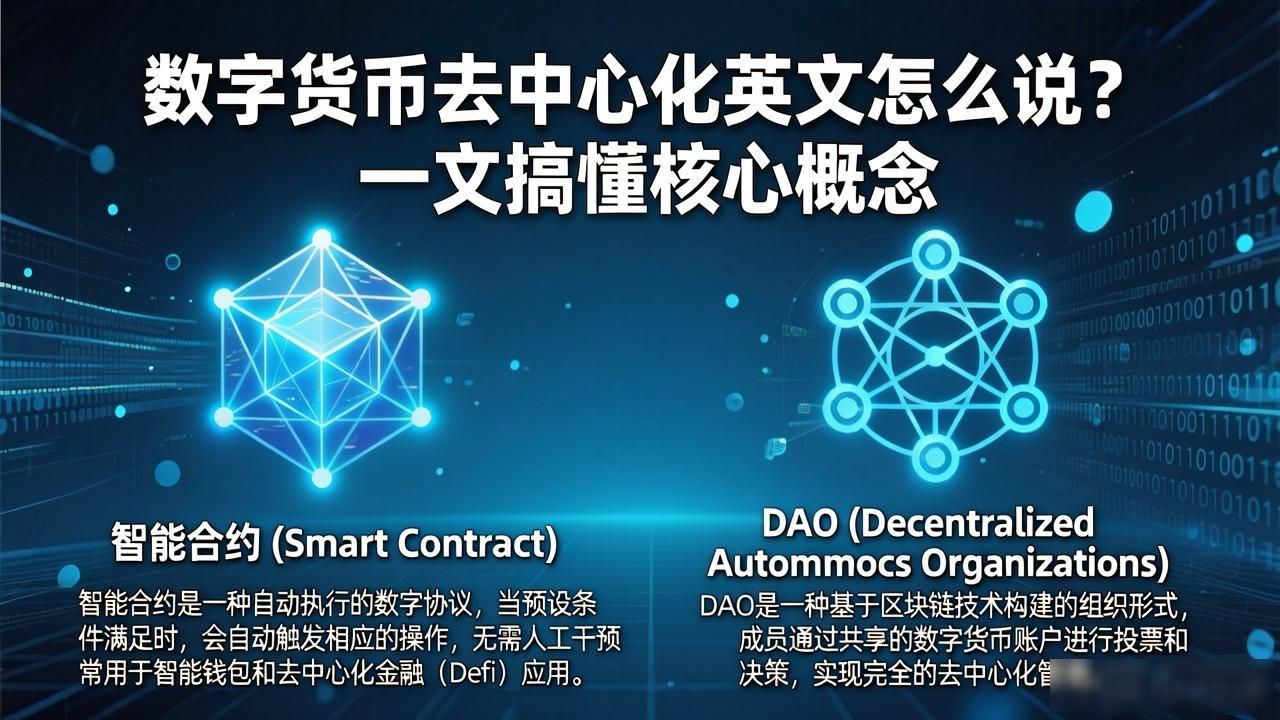 数字货币去中心化英文怎么说?一文搞懂核心概念