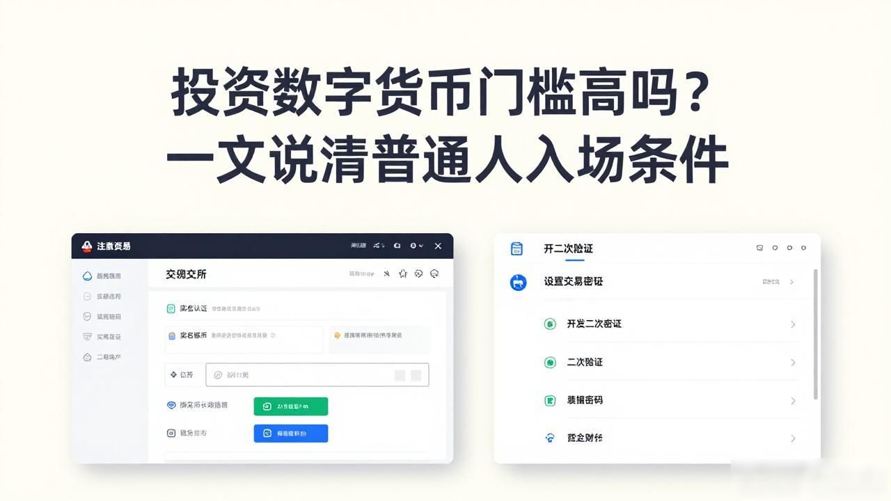 投资数字货币门槛高吗?一文说清普通人入场条件
