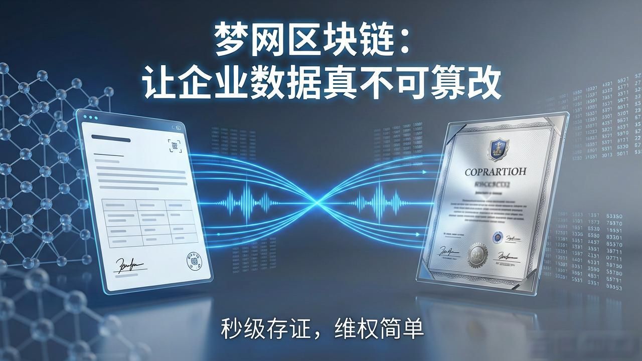 梦网区块链:让企业数据真不可篡改