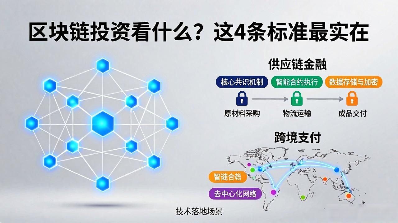 区块链投资看什么?这4条标准最实在