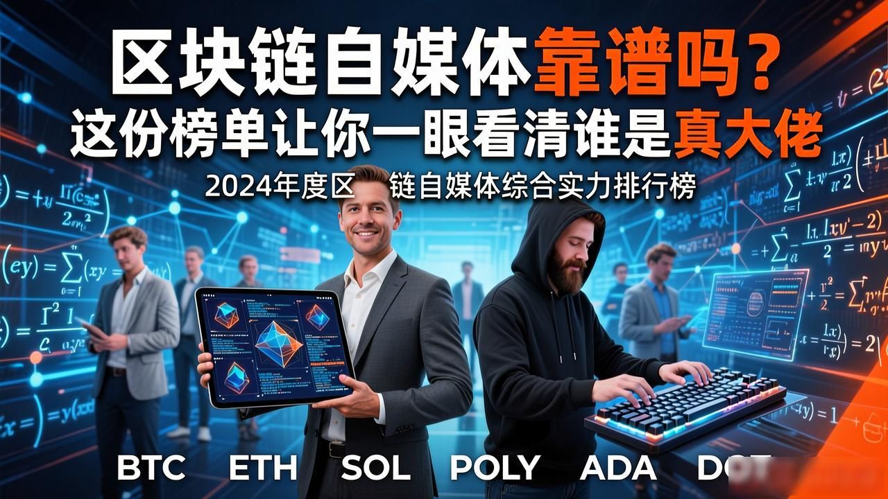 区块链自媒体靠谱吗?这份榜单让你一眼看清谁是真大佬