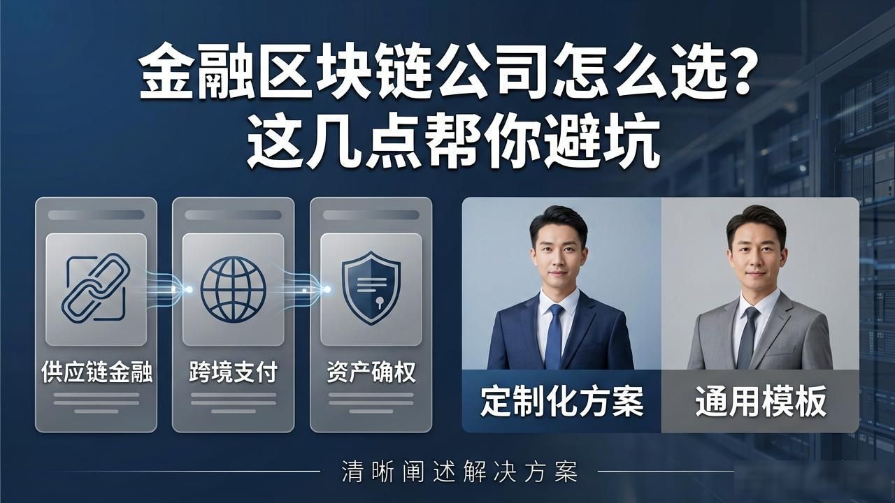 金融区块链公司怎么选?这几点帮你避坑