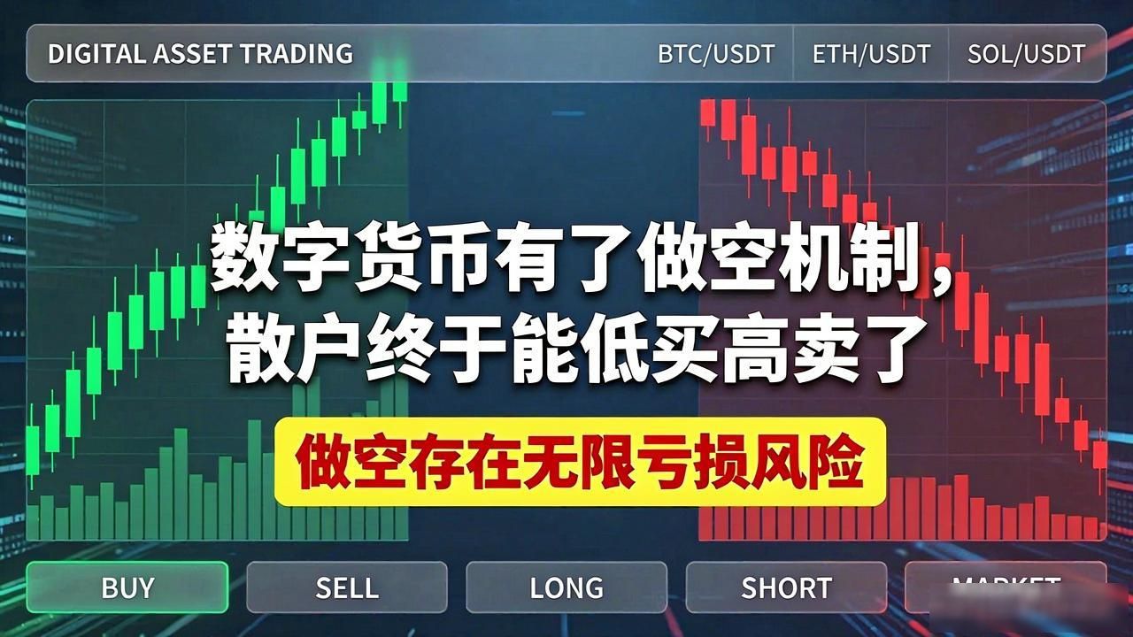 数字货币有了做空机制,散户终于能低买高卖了