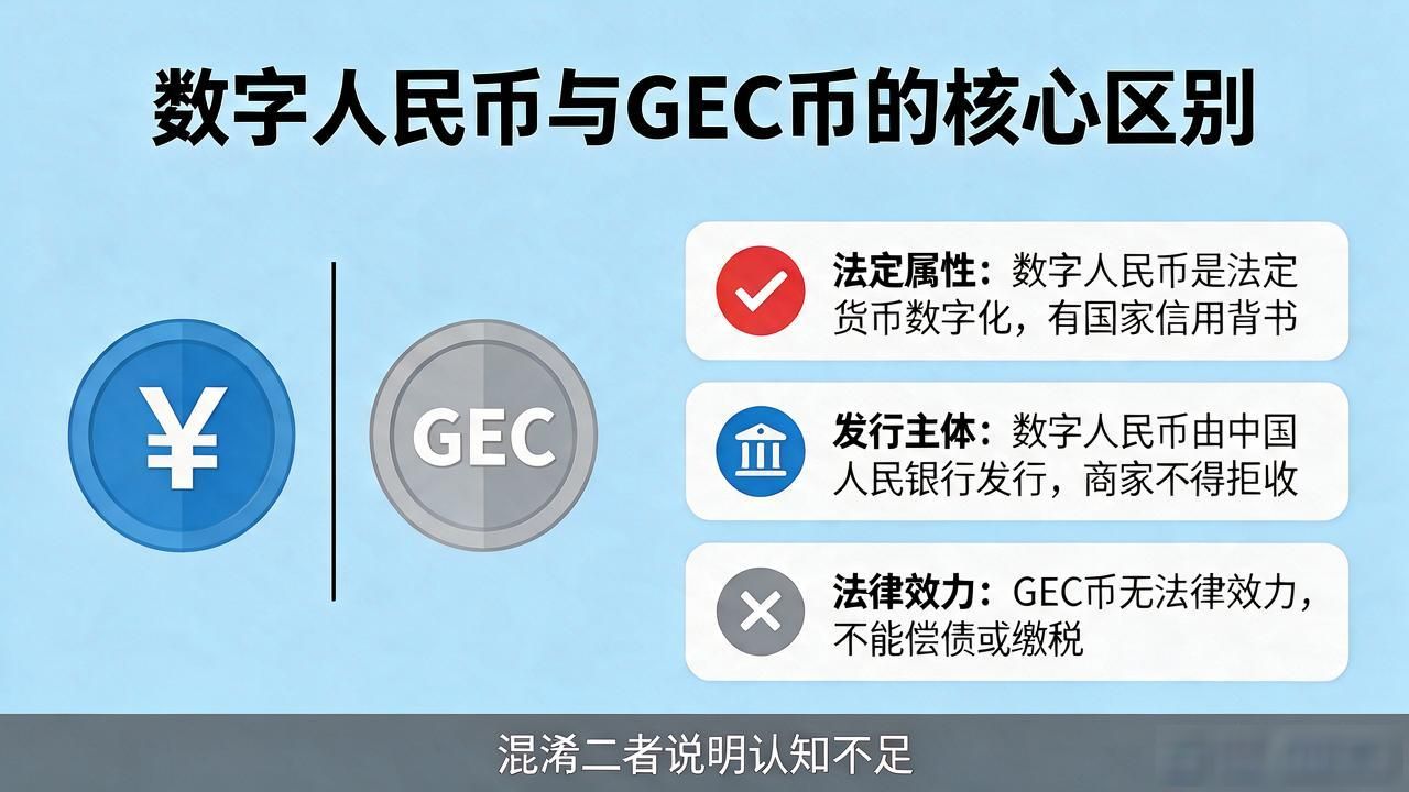 GEC币与央行数字货币,一文说清区别