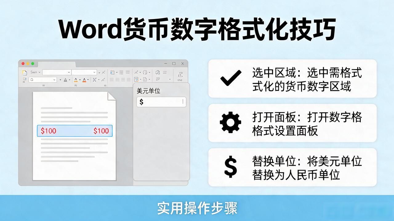 Word输入货币数字怎么格式化?实用技巧来了