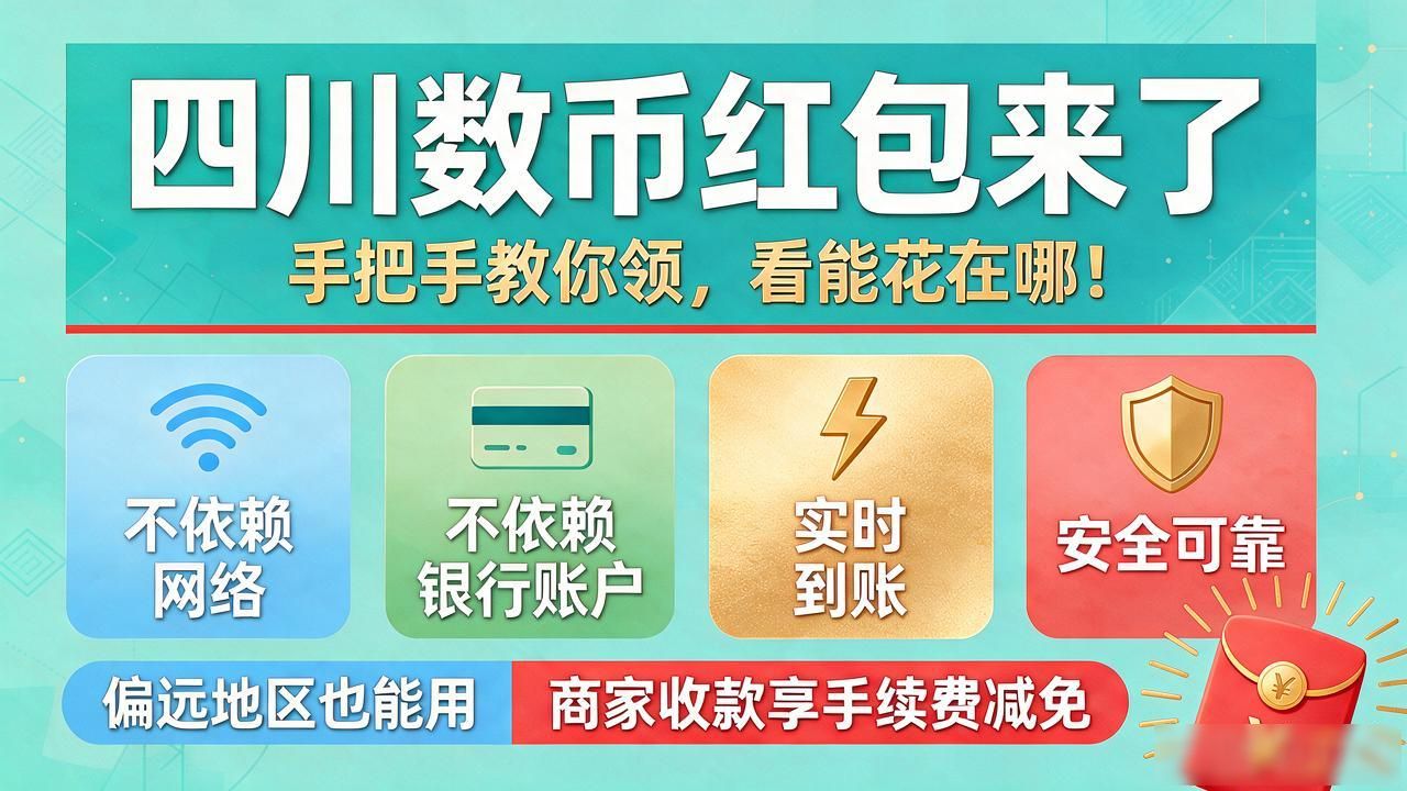 四川数币红包来了,手把手教你领,看能花在哪!