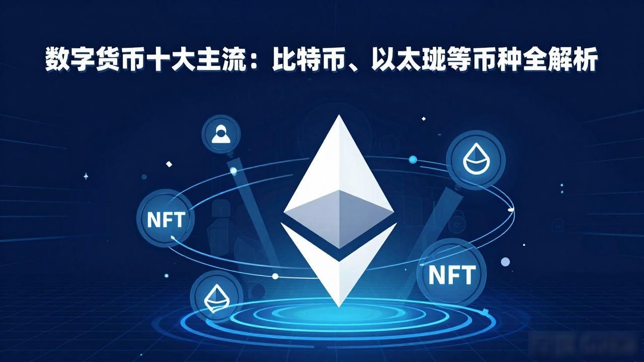 数字货币十大主流:比特币、以太坊等主流币种全解析