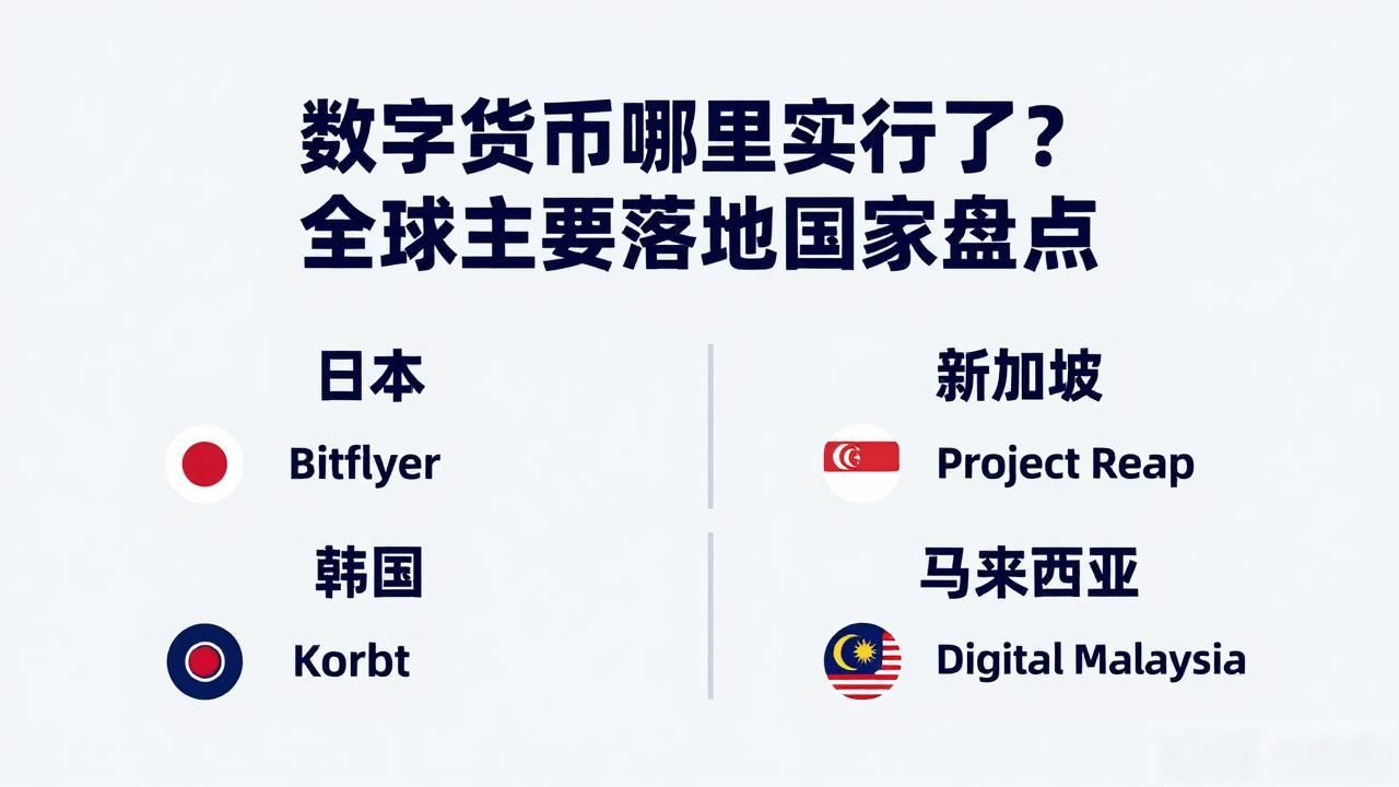 数字货币哪里实行了?全球主要落地国家盘点