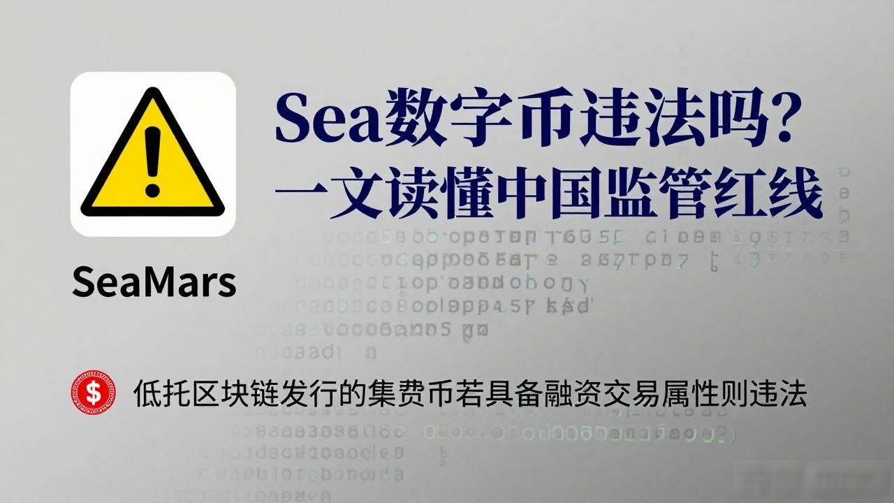 Sea数字货币违法吗?一文读懂中国监管红线