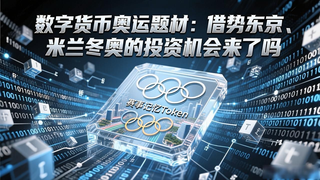 数字货币奥运题材:借势东京、米兰冬奥的投资机会来了吗