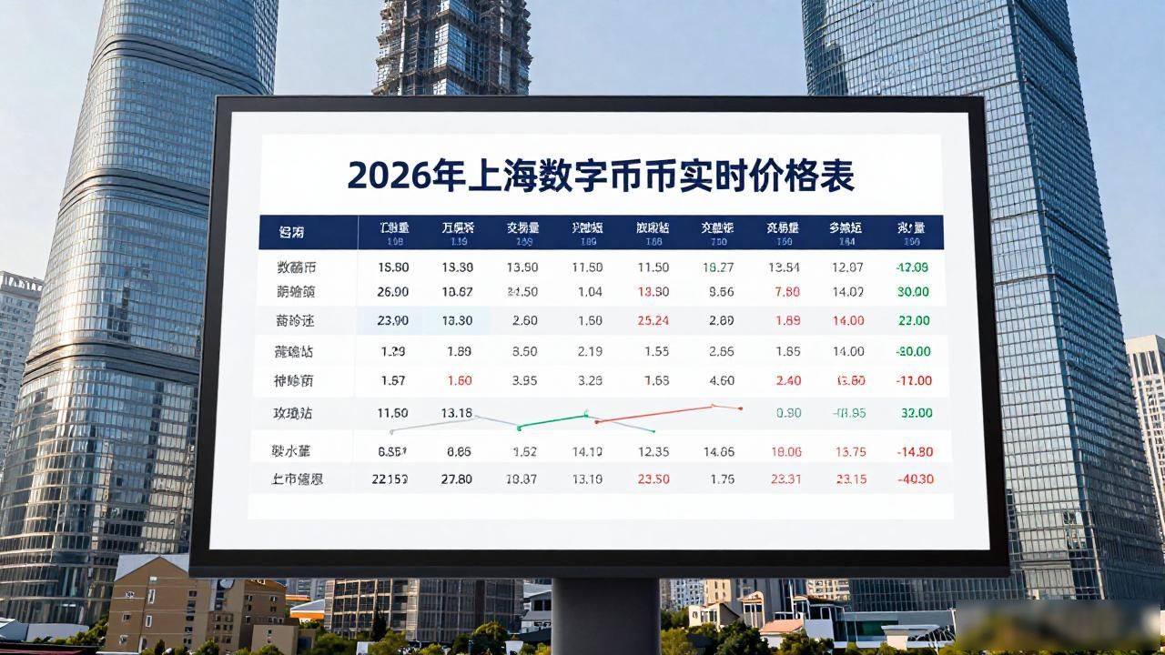 2026年上海数字货币实时价格表