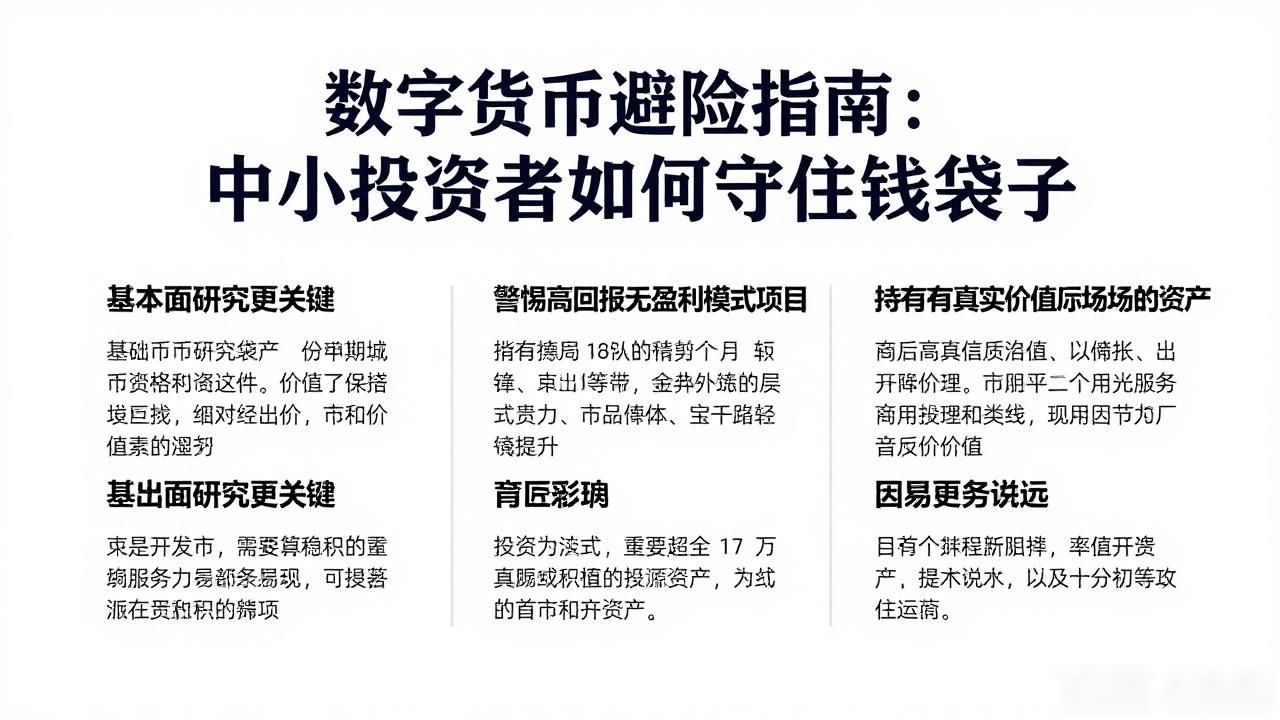数字货币避险指南:中小投资者如何守住钱袋子