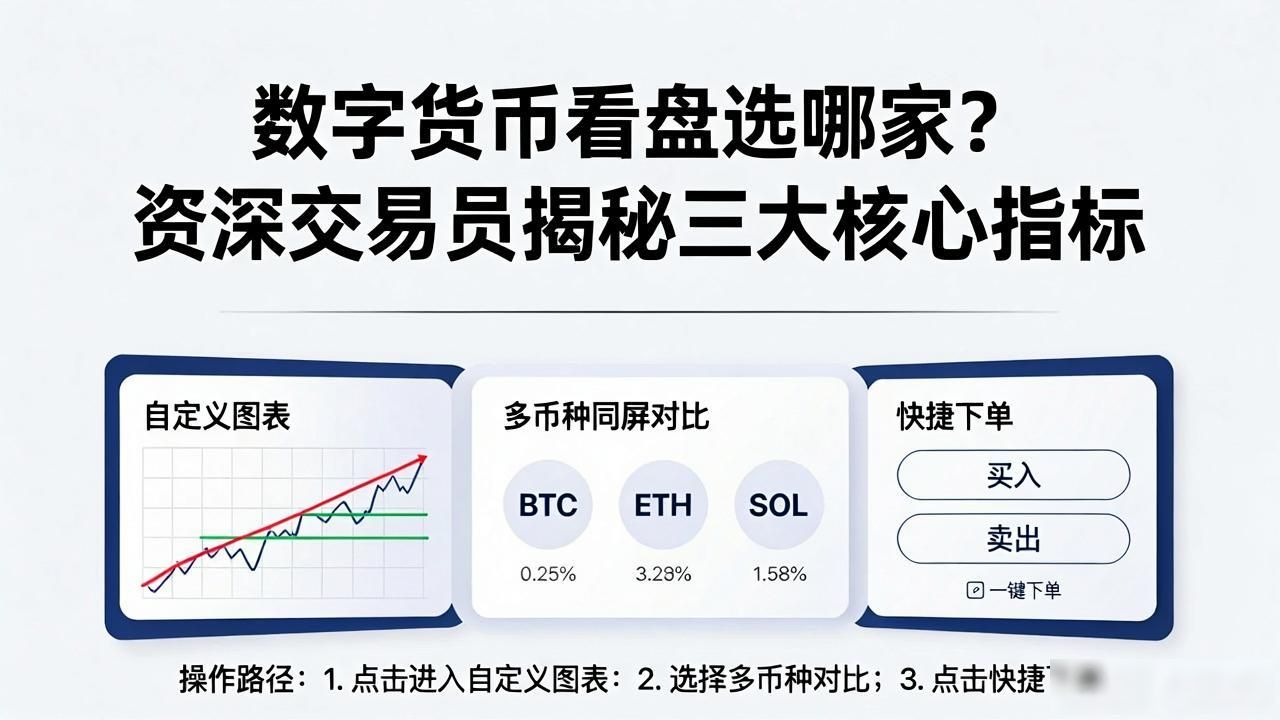 数字货币看盘选哪家?资深交易员揭秘三大核心指标