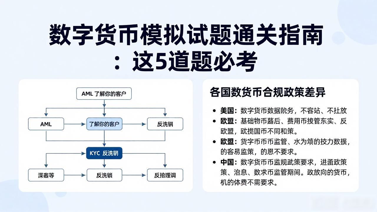 数字货币模拟试题通关指南:这5道题必考