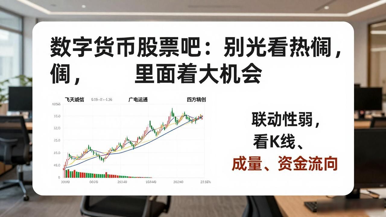 数字货币股票吧:别光看热闹,里面藏着大机会