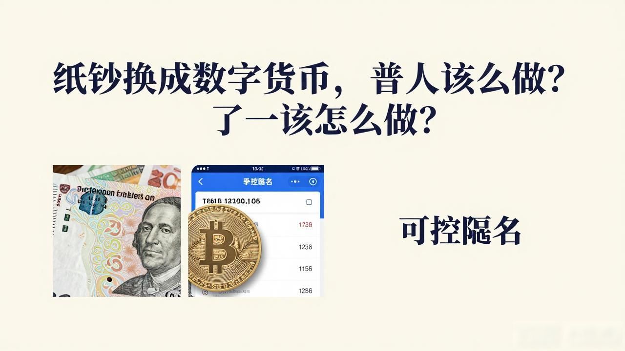 纸钞换成数字货币,普通人该怎么做?