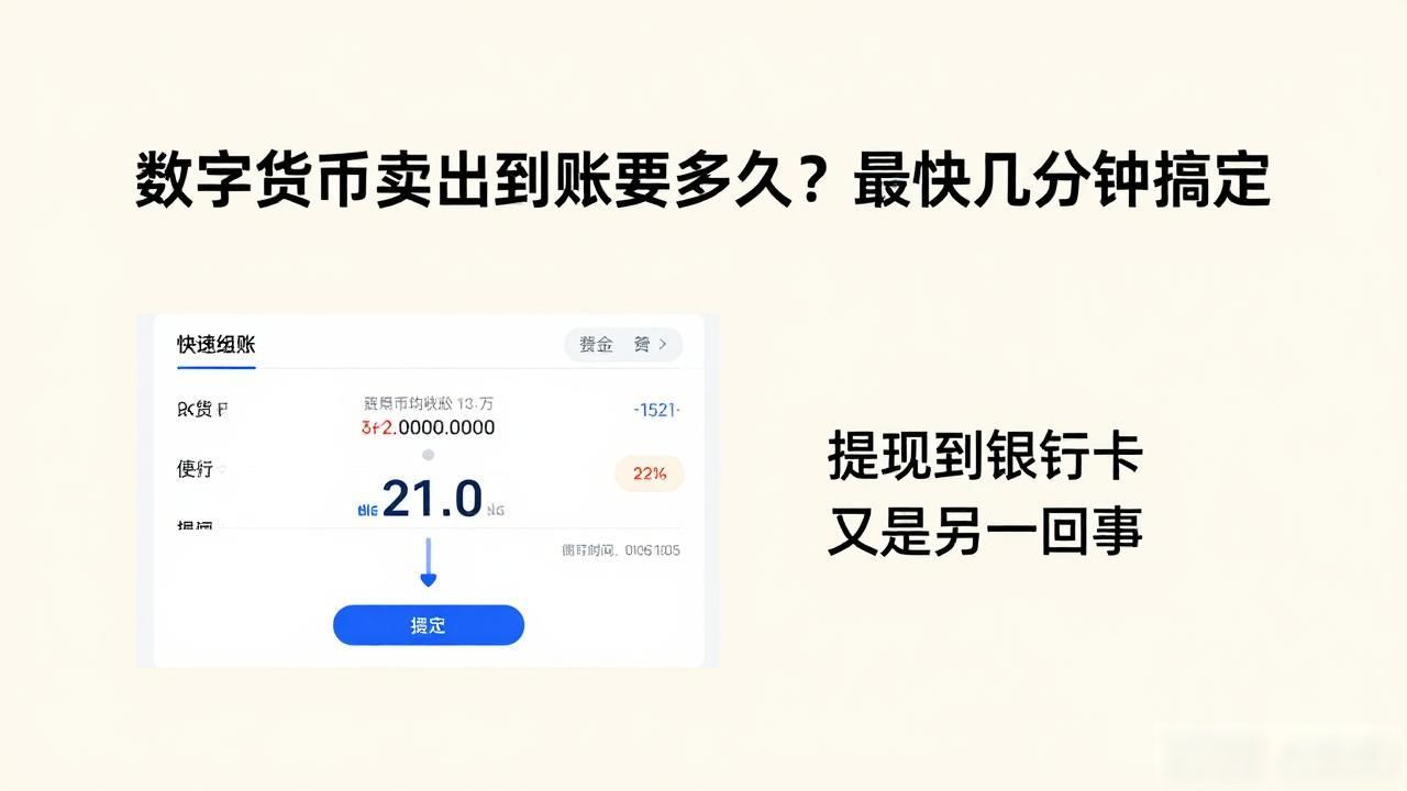 数字货币卖出到账要多久?最快几分钟搞定