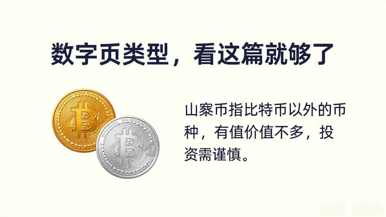 数字货币类型大全,看这篇就够了